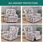 NILUOH Stretch Recliner Covers 4 Piece, Non-Slip Lazy Boy Chair Covers - Image 2