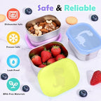 Tanjiae 3×8oz Small Stainless Steel Snack Containers - 230mL Leakproof Food - Image 5