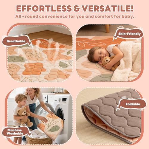 RONGFA Baby Play Mat for Floor, Playpen Mat for Toddlers Infant Kids, Machine - Image 6