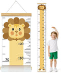Canvas Baby Kids Growth Chart, Lion Height Measurement Wall Hanging Ruler by BAEMEFLE