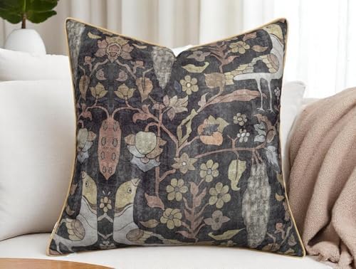 Bird Floral Print 20x20 Throw Pillow Cover - Image 4