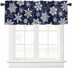 Vandarllin Christmas Valance Curtains by VandarllinHomeKitchenDecor