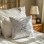 Quote You are Throw Pillow Cover, Inspirational Quotes Positive Saying Quotes - Image 3