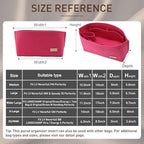 Doxo Purse Organizer Insert for Handbags & Base Shaper 2pc Set, Felt Neverfull - Image 2