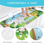 SHUCHING Baby Bath Mat for Tub Non Slip-40x16 Inch, Safari Animal - Image 5