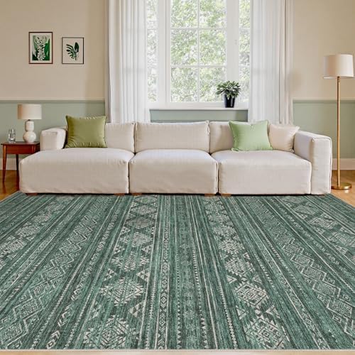 Nakagishi 8X10 Area Rugs Living Room: Washable Boho Large Neutral Modern Soft - Image 4