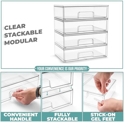 Sorbus Stackable Storage Drawers - Image 5