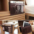 Bedside Caddy, Table Cabinet Storage Organizer, 4 Pockets - Image 5
