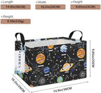 Rectangular Solar System Planet Storage Bin, Closet Organizer Basket - Image 2