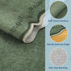 GarveeHome 2x6 Scalloped Washable Runner Rug Non Slip Hallway Kitchen Rug - Image 5