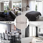 BEL AVENIR Magnetic Curtain Tiebacks 2 Pack Hand-Woven Curtain Ties - Image 5