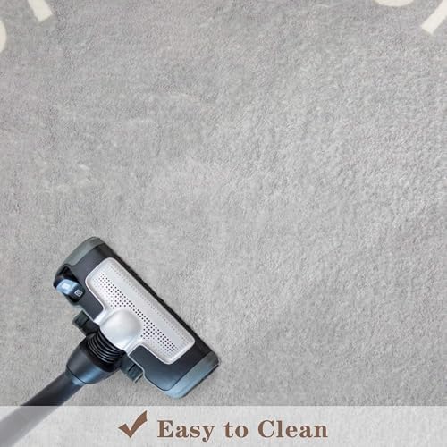Topotdor Round ABC Area Rug, 96 Inch Soft Floor Carpet - Image 5