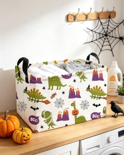 Essme Rectangular Dinosaur Helloween Basket, Kids Storage Bins Organizer - Image 4