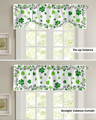 St. Patrick's Day Blackout Tie Up Valance Curtains - Image 5