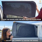 EcoNour Car Rear Window Sun Shades Compatible - Image 4