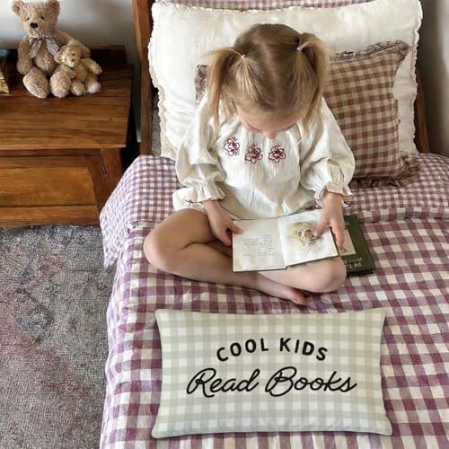 Cool Kids Read Books 12x20 Pillow Cover, Kids Reading Room Decor - Image 5