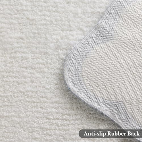 Luxury Microfiber Bathroom Rugs, Small White Bath Rug - Image 5