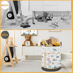 Construction Decor for Boys Room Laundry Basket, Trucks Toddler Kid Laundry - Image 3