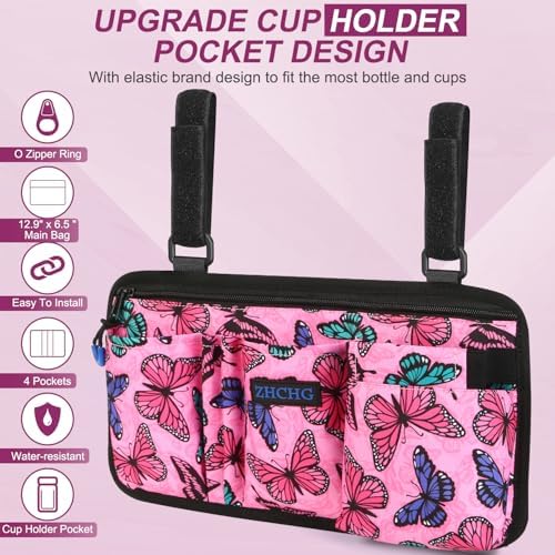 Wheelchair Side Bag, Wheel Chair Armrest Pouch Accessories - Image 3