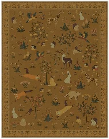 BESBLEE 8X10 Area Rug for Living Room, Animal Washable Non Slip - Image 2