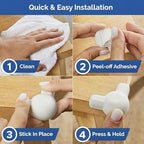 Silicone Corner Protectors for Baby Proofing – Soft Adhesive Corner Guards for - Image 7