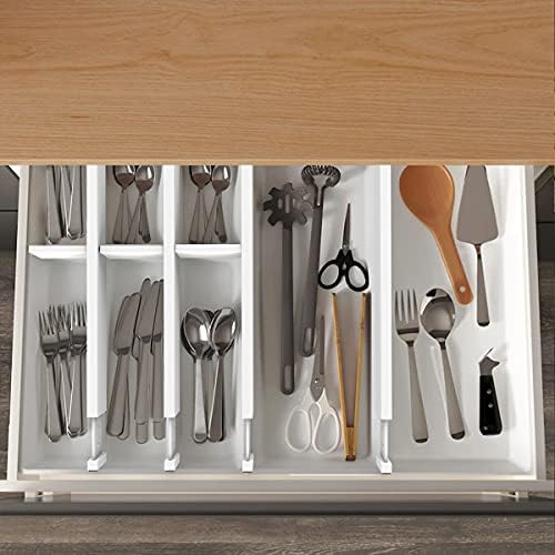 ANTOWIN Bamboo Drawer Dividers Organizers, Expandable Drawer Separators Splitter - Image 6