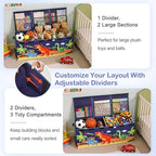 Toy Box with Adjustable Divider Large Toy Chest Storage - Image 2