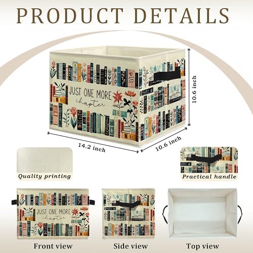 Vintage Book Storage Bins Box - Image 2