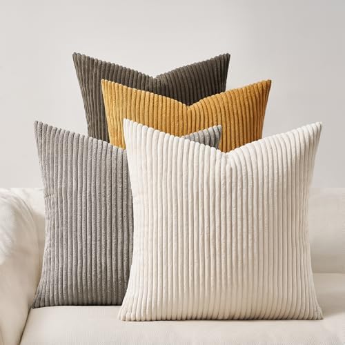 Topfinel Decorative Brown Throw Pillow Covers Cushion Cases, Rustic Fall Home by Topfinel