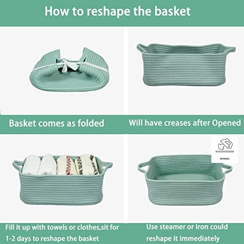 XUANGUO Medium Woven Cotton Rope Storage Basket - Image 7