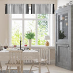 Emvency Valances for Windows, Geometric 2 Pack, 52x18 Inch - Image 2