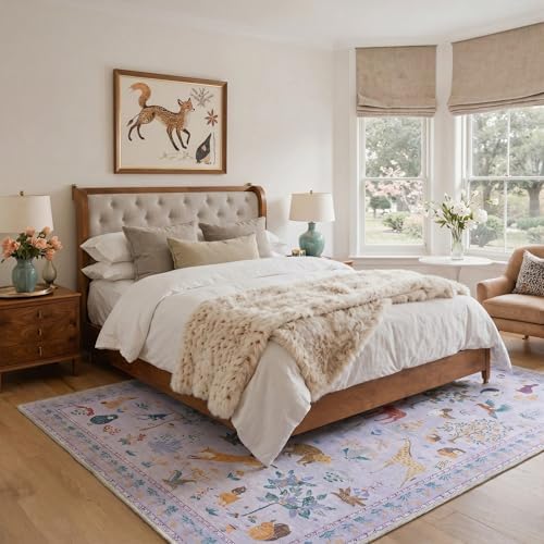 BESBLEE 2'6X7 Washable Kitchen Runner Rug, Animal Non Slip - Image 6