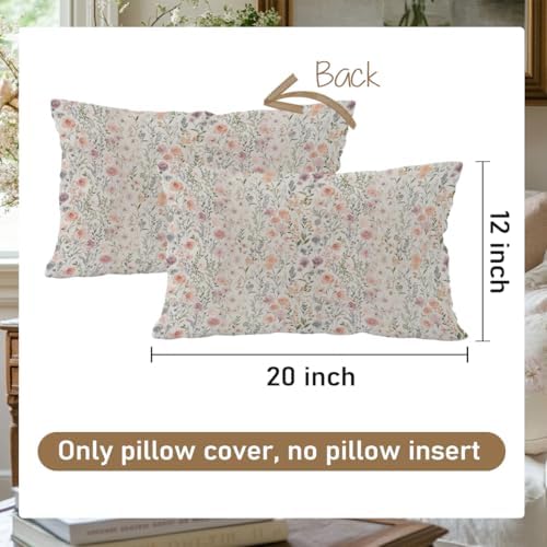 Floral 12x20 Pillow Cover, Wildflower Nursery Girls Room Decor - Image 7