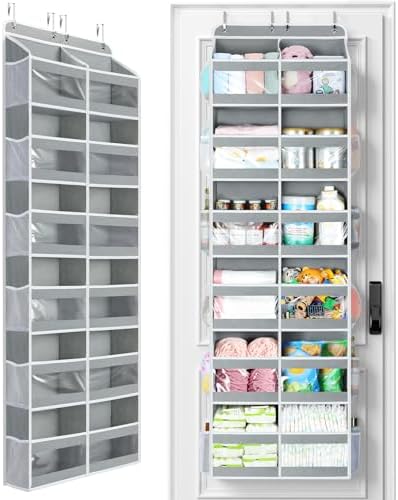 Yecaye 6-Tier Over The Door Organizer Dual-Column of 12 Compartments, College by Yecaye
