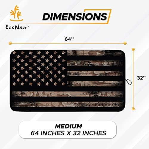 EcoNour Windshield Sun Shade for car & Window Tint – American Flag – UV & Heat - Image 5