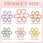 Barydat 6 Pcs Boho Nursery Decor Daisy Flower Wall Decor - Image 2