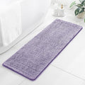 Chenille Bathroom Runner Rug 17"x47" Lavender, Plush Bath Mat by Kildoss