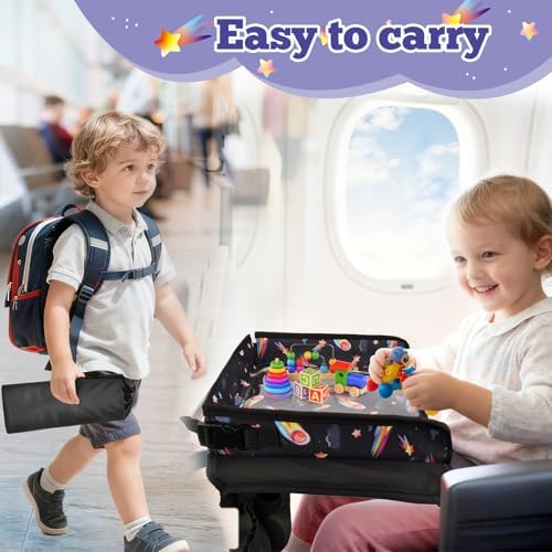 Airplane Tray Table Cover for Kids Organizer - Image 5
