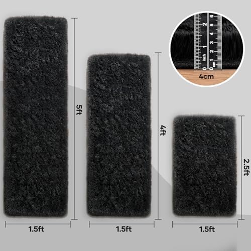 Ophanie Small Rug Washable Non Slip Throw Bedside Area Rugs, Fluffy Soft Mini - Image 2