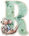 Disney Winnie the Pooh Letter R Wood Wall Decor by OpenRoadBrands
