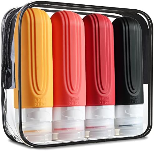 Mrsdry Travel Bottles for Toiletries, Tsa Approved 3oz Travel Size Containers by Mrsdry