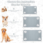 Dog Cat Food Mat, Absorbent Pet Feeding Mat - Image 3