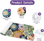 Bathtub Mat Non Slip, Bohemia Extra Long Bath tub Mat Shower Floor Mat - Image 3