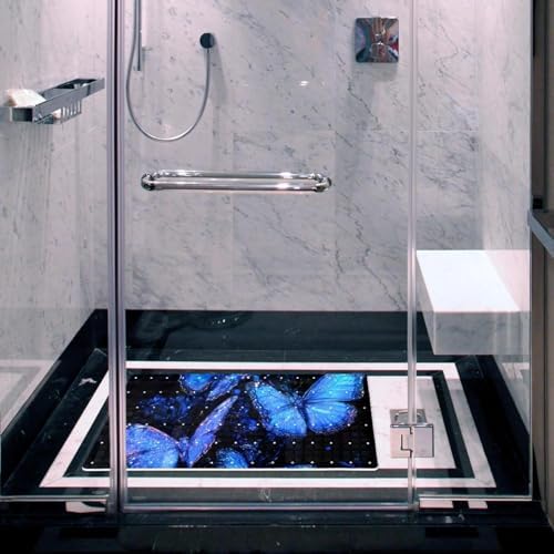 Bath Tub Shower Mat, Washable Bathtub Floor Mats, Suction Cups and Drain Holes - Image 6