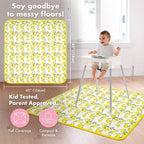 BapronBaby Fresh Lemon Waterproof Splash Mat Catch All Floor Cover - Image 4