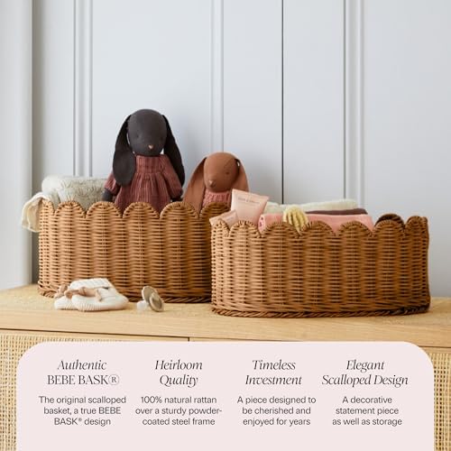 BEBE BASK Premium Scalloped Basket Set of 2 - Image 3