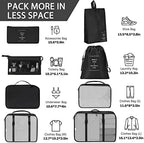 KPX 8 Set Packing Cubes for Travel, Luggage Packing Organizers Accessories - Image 2