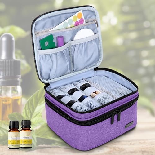 LUXJA Double-Layer Essential Oil Carrying Case Holds 30 Bottles - Image 2