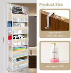 Space Saving Over The Door Organizer, 5 Shelves & 8 Side Pockets, Anti Tilt - Image 2
