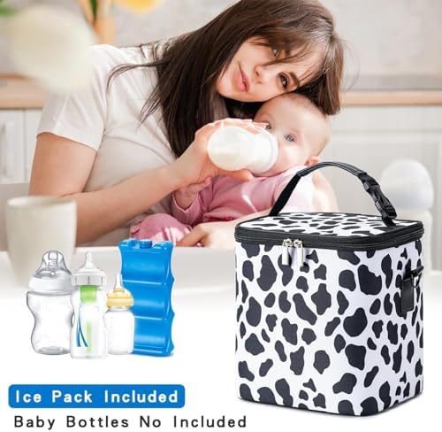 Breastmilk Cooler Bag with Ice Pack Fits 6 Baby Bottles Up to 9 Ounce, Baby - Image 6
